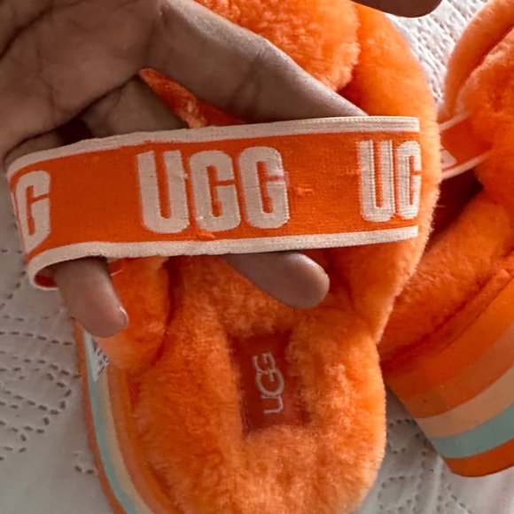 UGG Disco Wildflower Orange Knot Slide Slipper Shoes US 7 - Picture 8 of 9